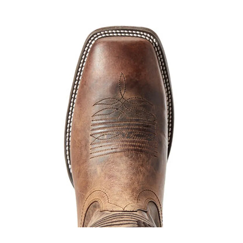 10029699 Ariat Men's Circuit Patriot Western Boot - Weathered Tan