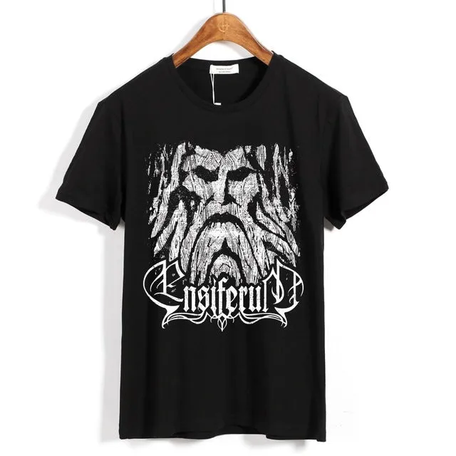 14 kinds Finland Ensiferum Rocker Skull knight Rock Brand clothing folk Viking metal camisetas Streetwear illustration tee