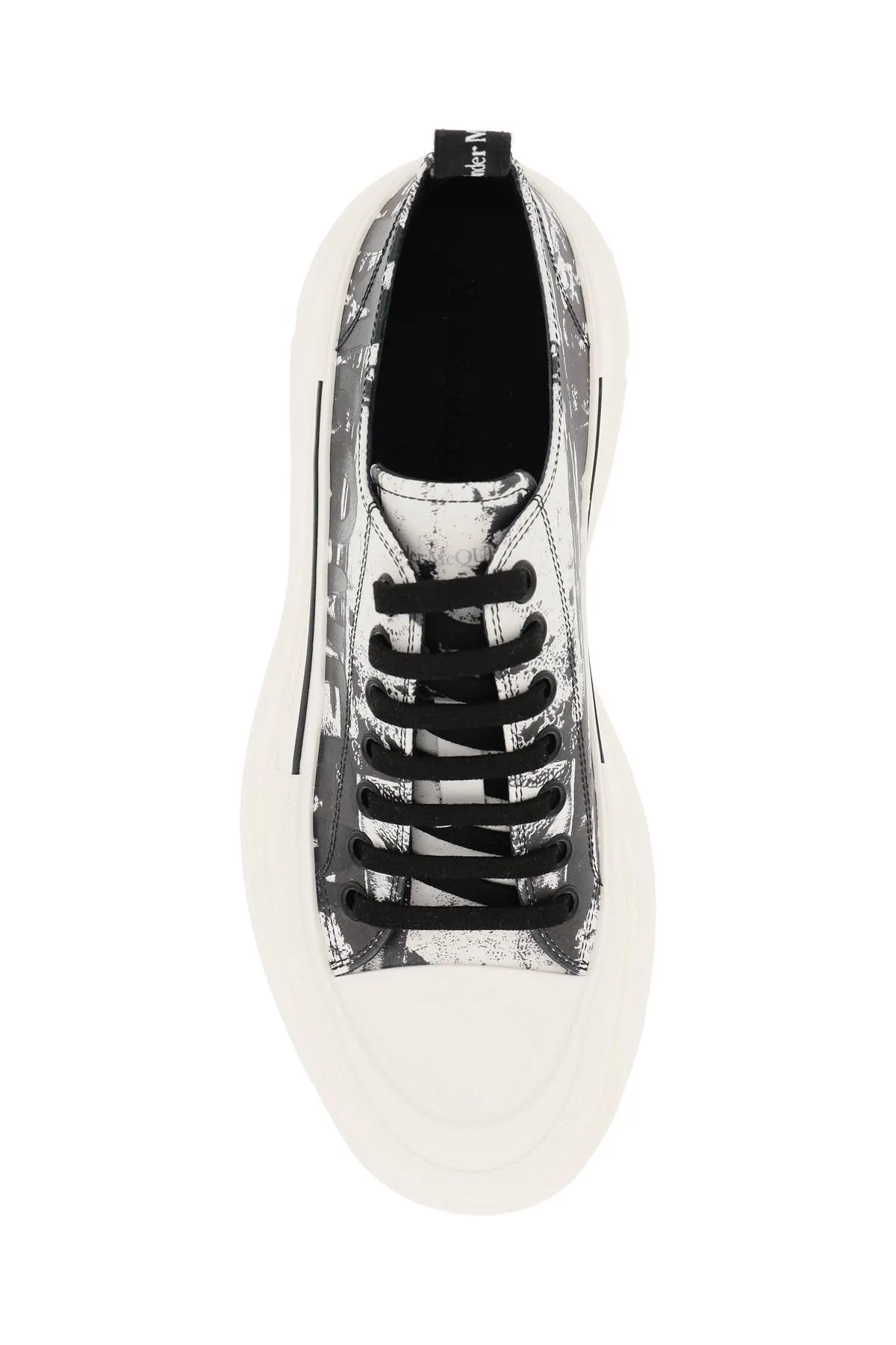 Alexander Mcqueen Fold Print Tread Slick Sneakers With (Size - 44)