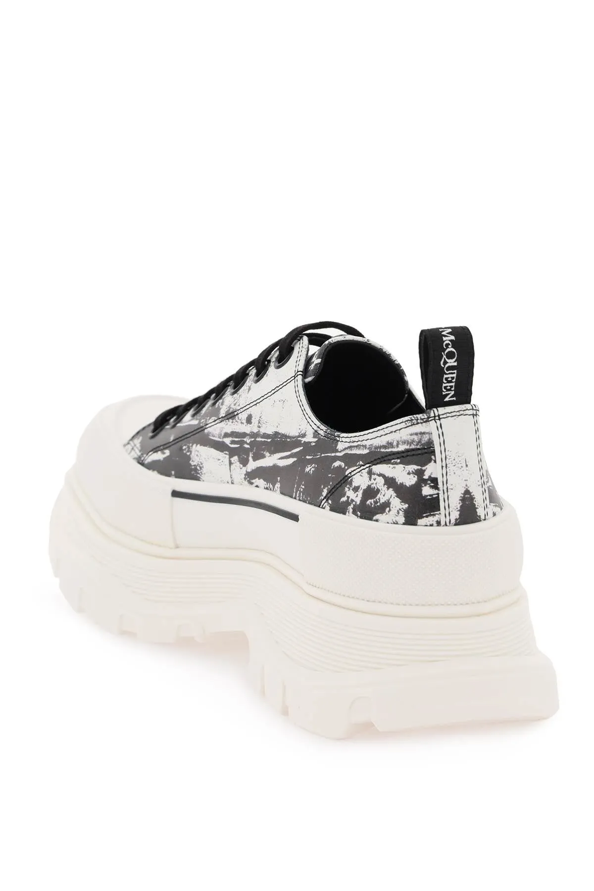 Alexander Mcqueen Fold Print Tread Slick Sneakers With (Size - 44)