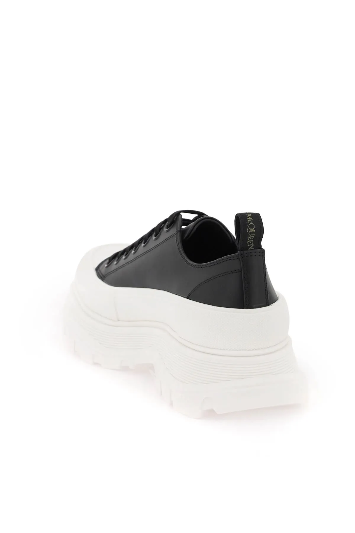 Alexander Mcqueen Tread Slick Sneakers With Graffiti Logo (Size - 40)