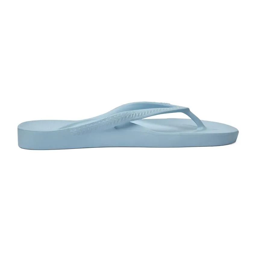 Archies Arch Support Flip Flops in Sky Blue