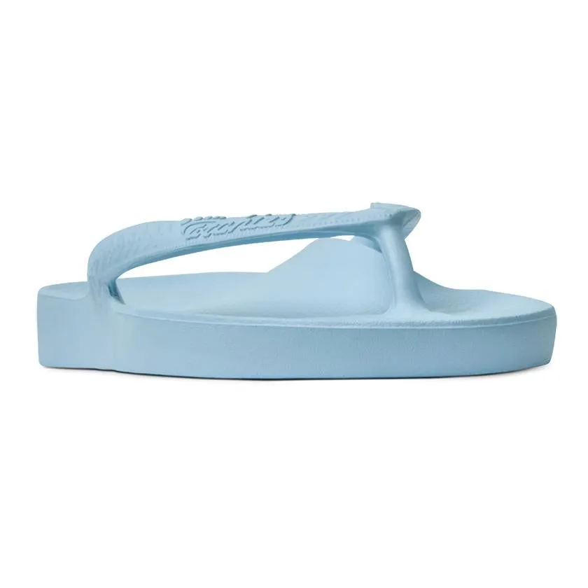 Archies Arch Support Flip Flops in Sky Blue