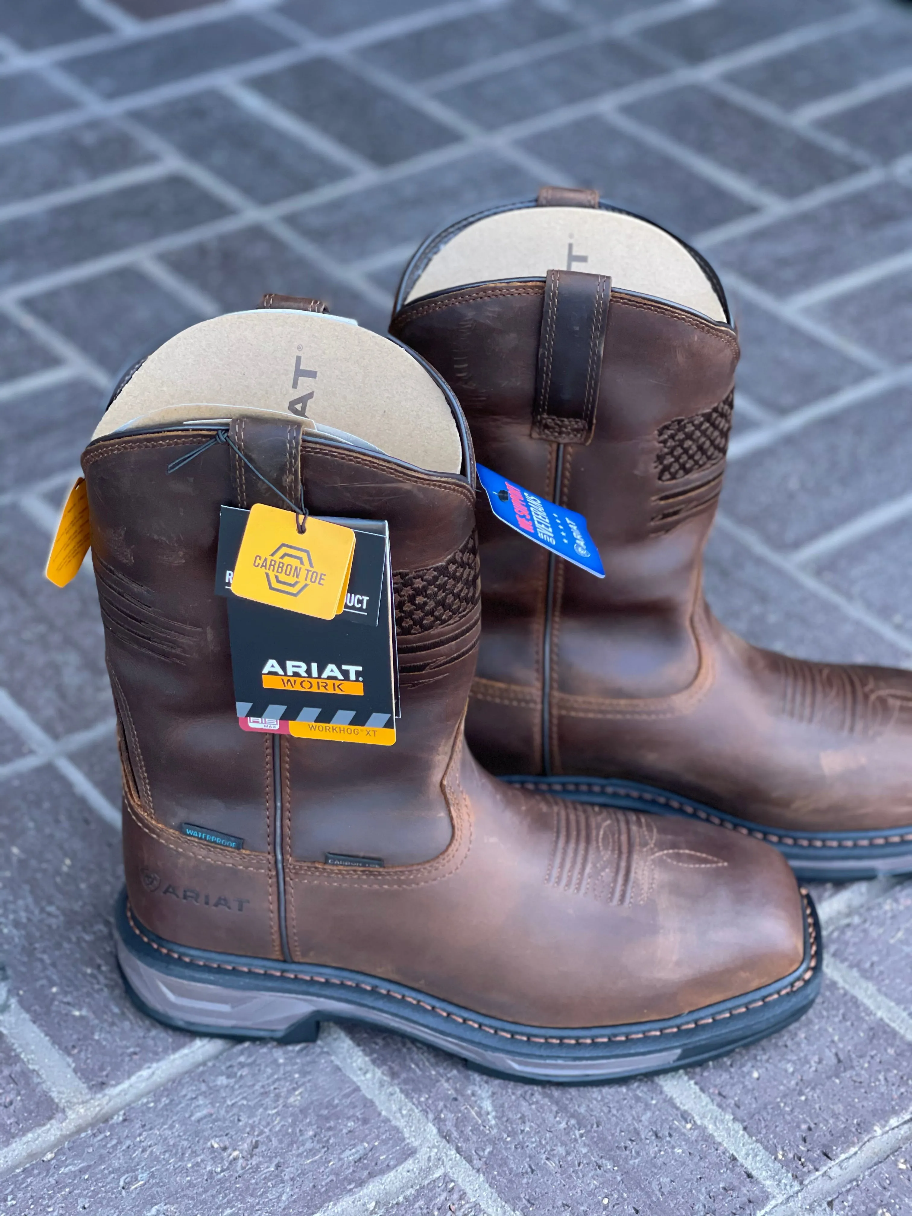 Ariat WorkHog XT Patriot Waterproof Carbon Toe Work Boot