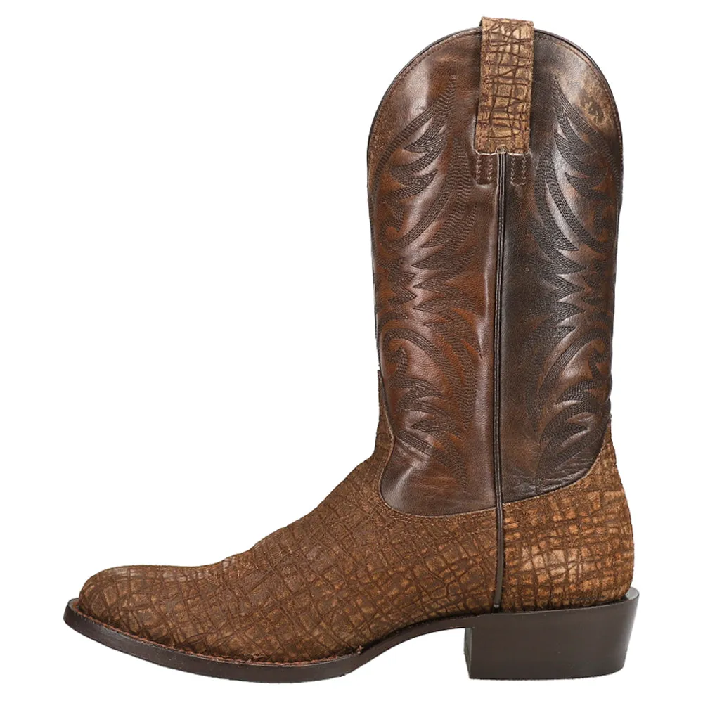 Bankroll Hippo Embroidered Round Toe Cowboy Boots