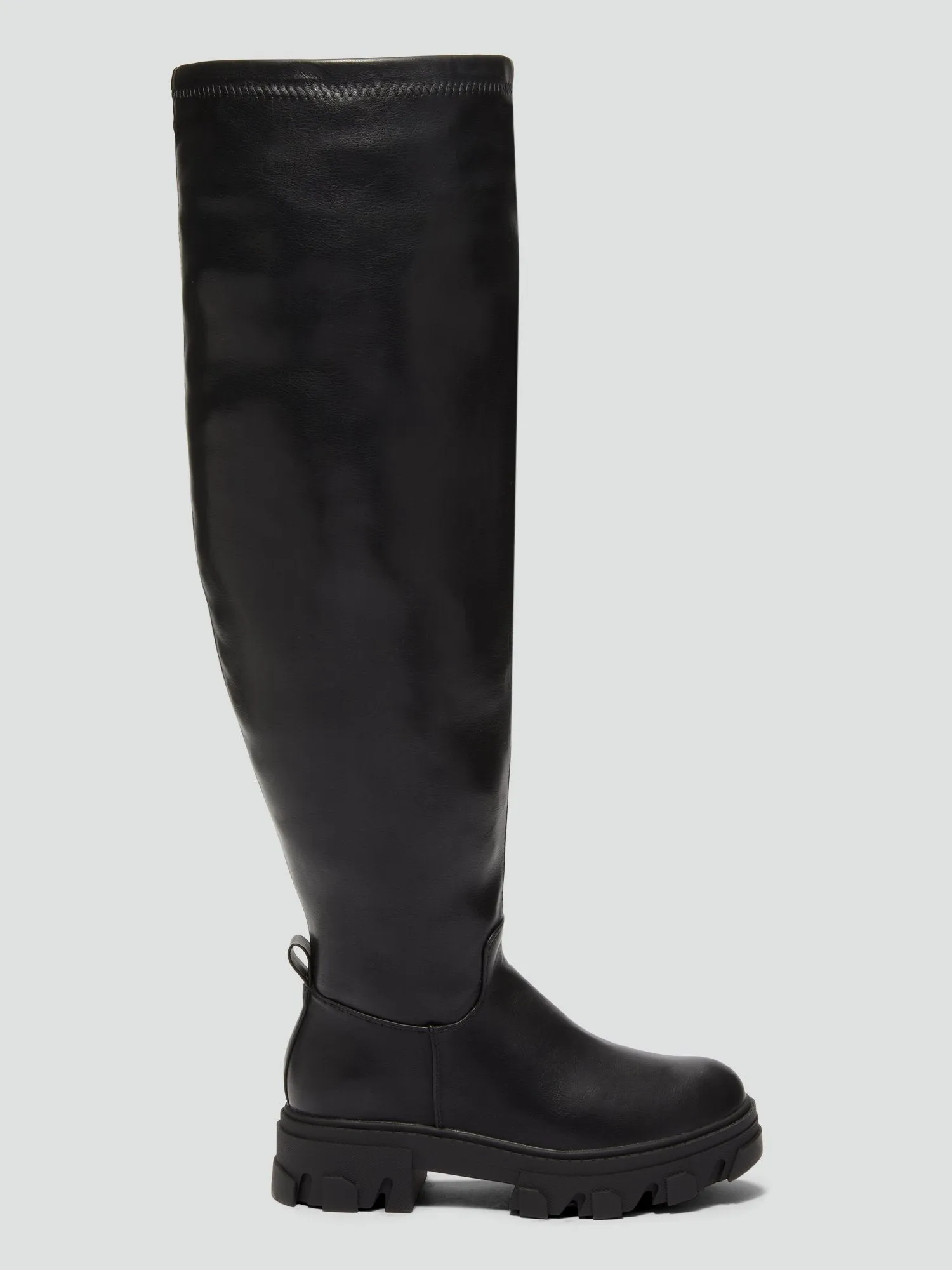 Belinda Over-The-Knee Lug Sole Boots