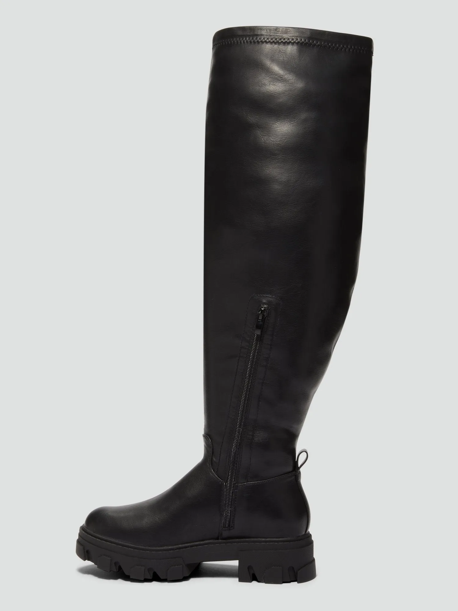 Belinda Over-The-Knee Lug Sole Boots