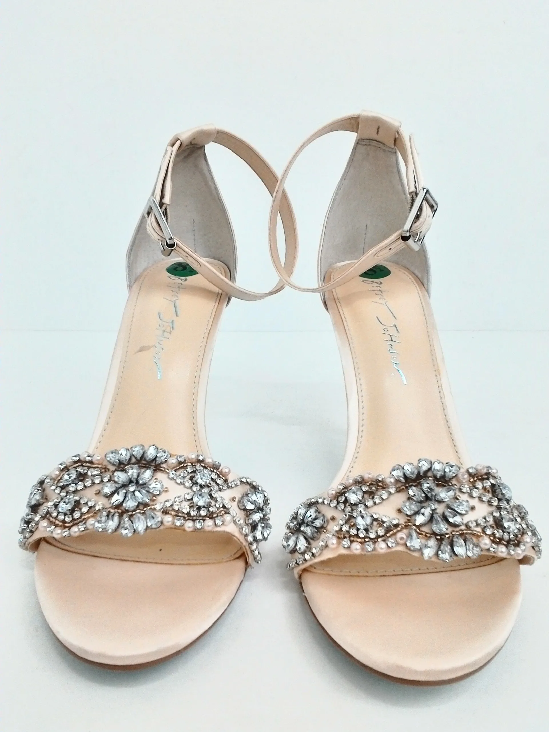 Betsey Johnson Women's Champagne Heeled Sandals Size 8.5 M