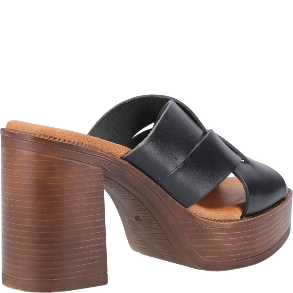 Black Gigi Platform Sandals