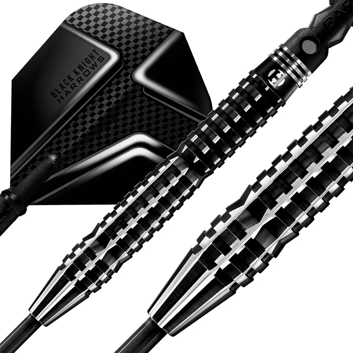 Black Knight 90% Tungsten Steel Tip Darts by Harrows