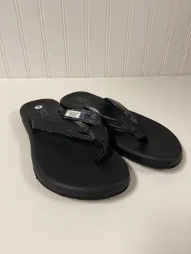 Black Sandals Flip Flops Clothes Mentor, Size 6