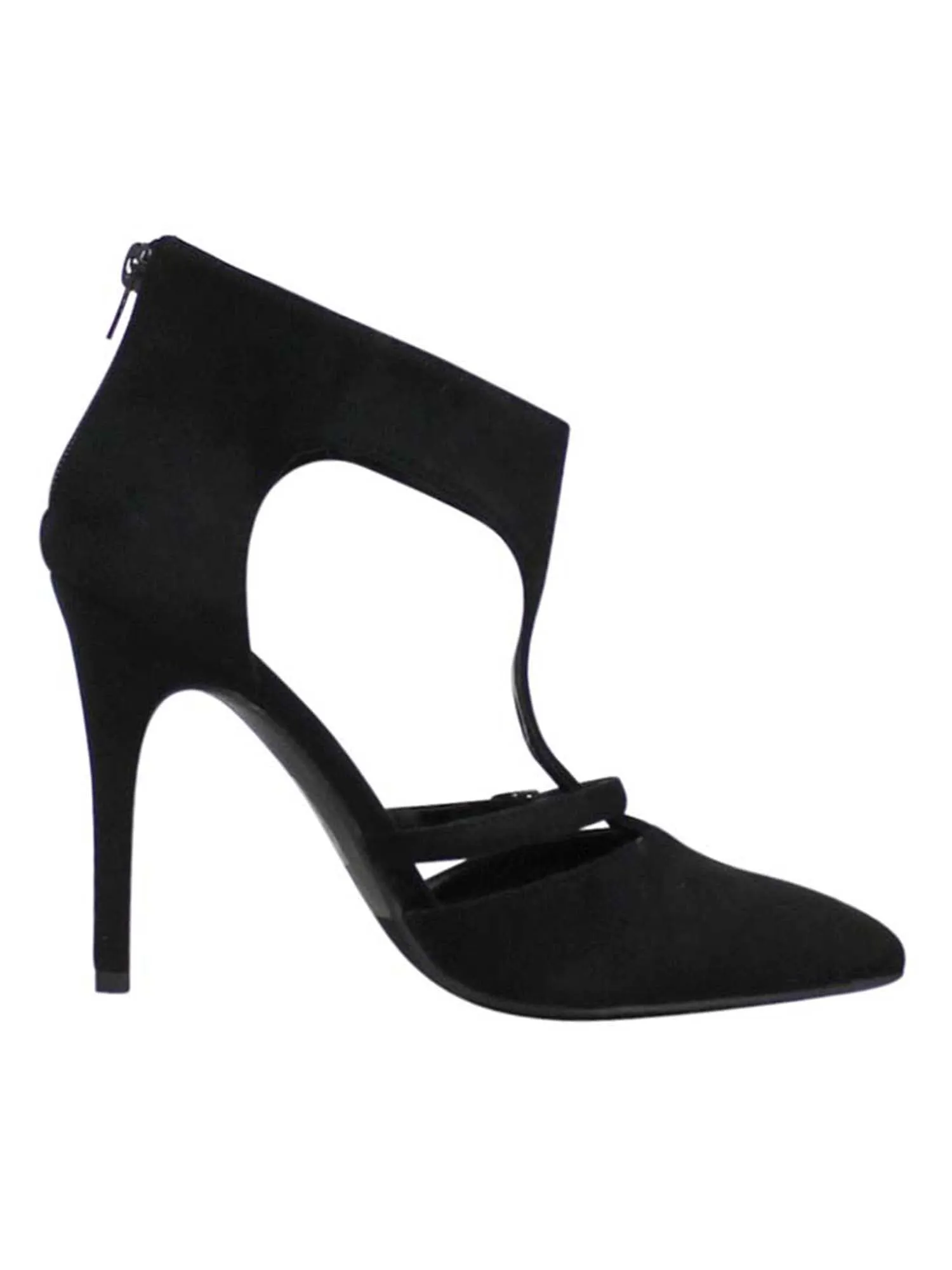 Black Strappy Dress Pumps For Women