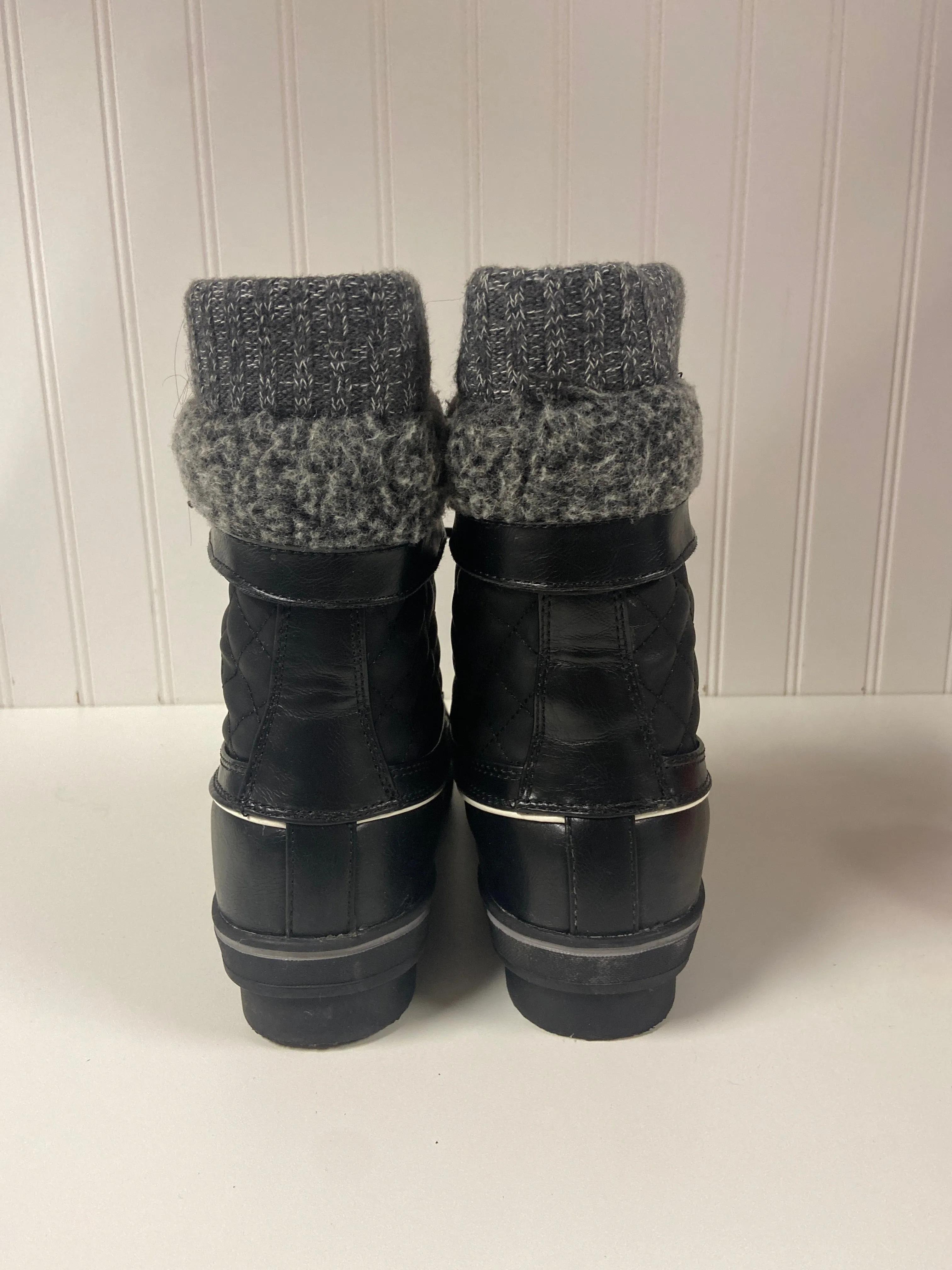 Boots Snow By Clothes Mentor In Black, Size: 7