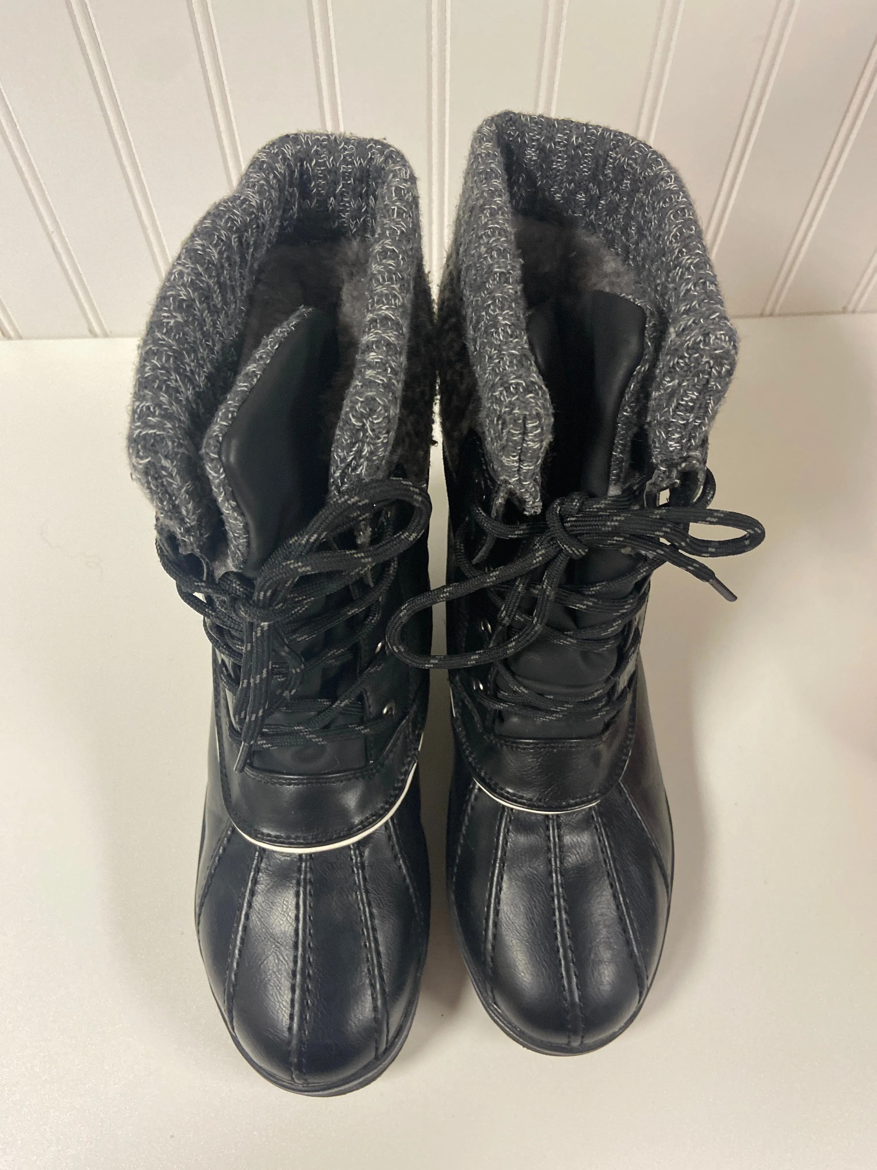 Boots Snow By Clothes Mentor In Black, Size: 7