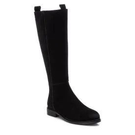 CARMELA Black Suede Knee High Boot  160978