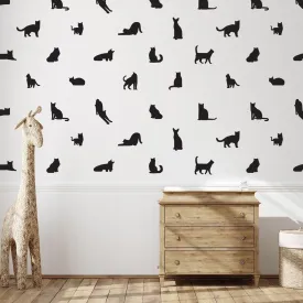 Cat Silhouette Wall Decals