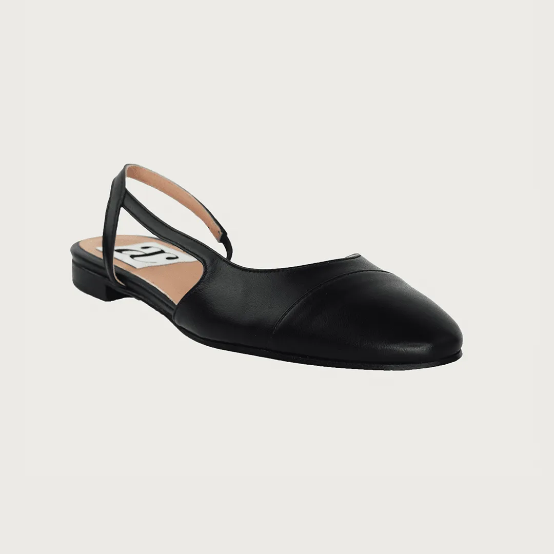 Chloe 10 Slingback Black-Black Leather