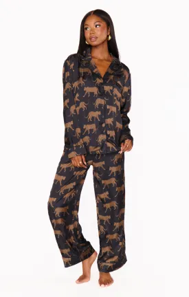 Classic PJ Set Black Catwalk Silky