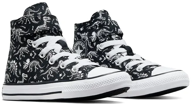 Converse Kids Chuck Taylor All Star 1V Hi Top Easy-On Dinos Black/White/White