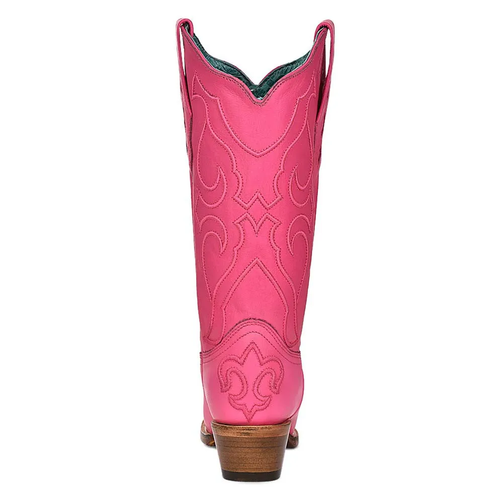 Corral Women’s Snip Toe Fuchsia Pink Embroidered Boots