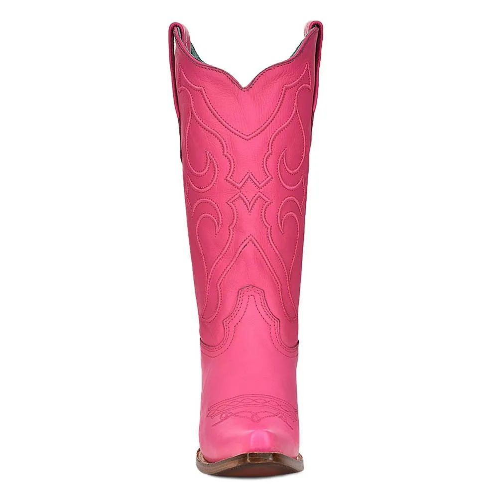 Corral Women’s Snip Toe Fuchsia Pink Embroidered Boots