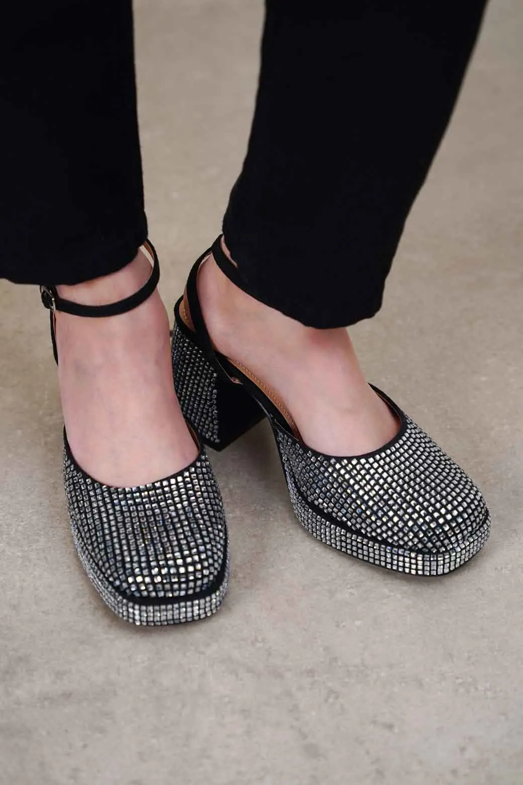 CRYSTAL STUDDED PLATFORMS