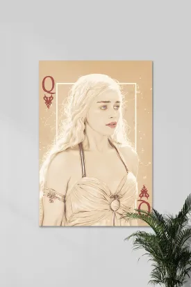 Daenerys Targaryen Playing Card | GOT#01 | Series Poster