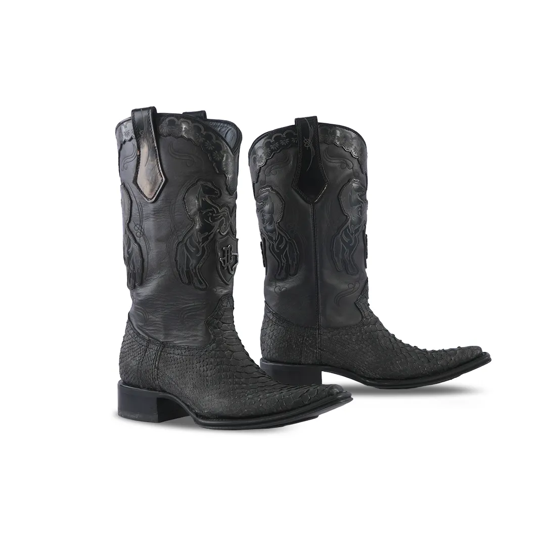 Dallas Special Edition 21 Western Boots Python Colecc Caballos Fris Vintage