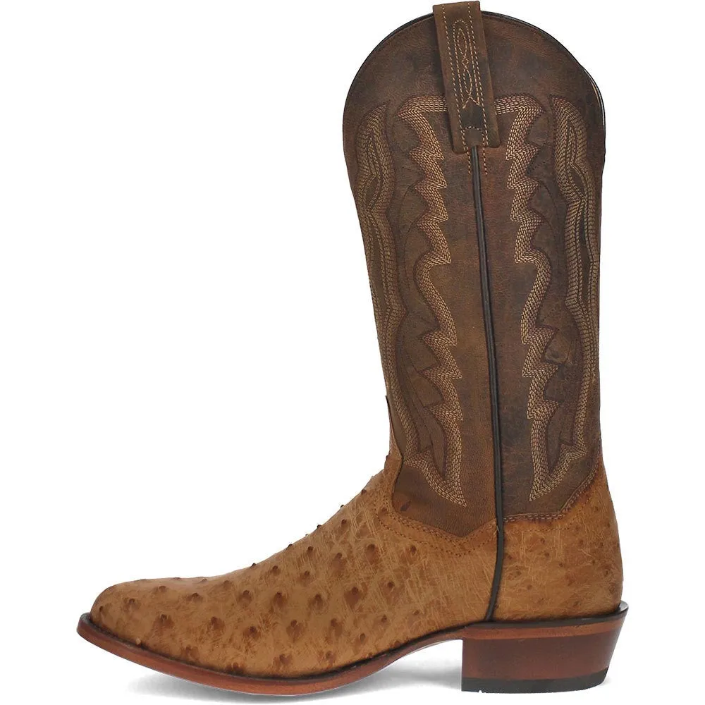 Dan Post Gehrig Men's Saddle Western Ostrich Boots