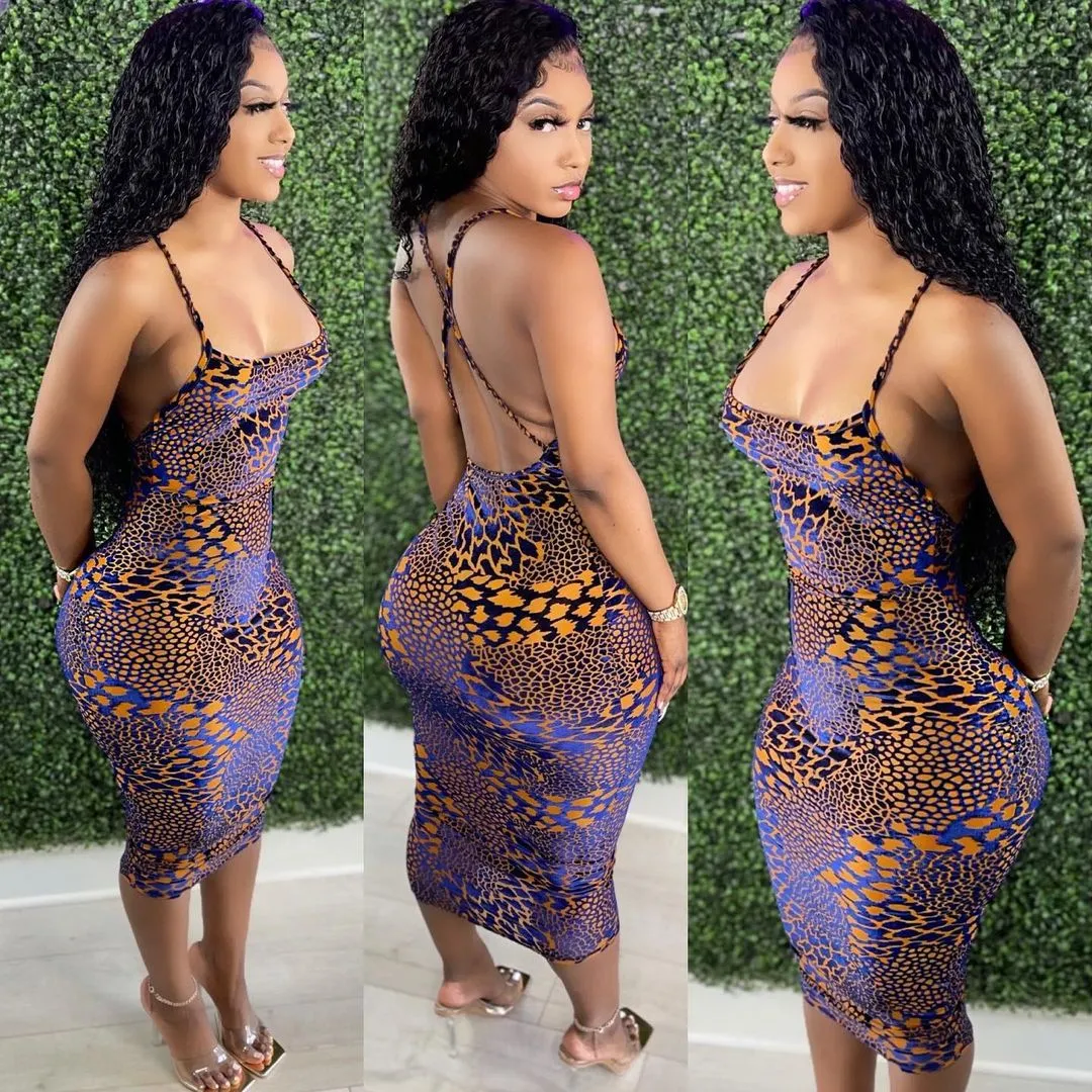 Fashion printed sexy dress AY1903