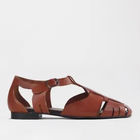 Fisherman Sandal in Chestnut - 12674