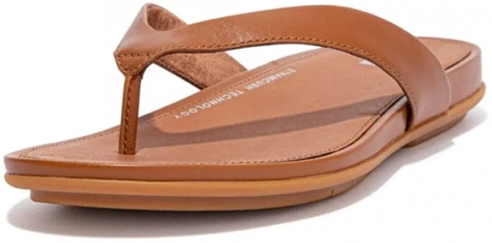 FitFlop Women's Gracie Leather Flip Flop Sandal