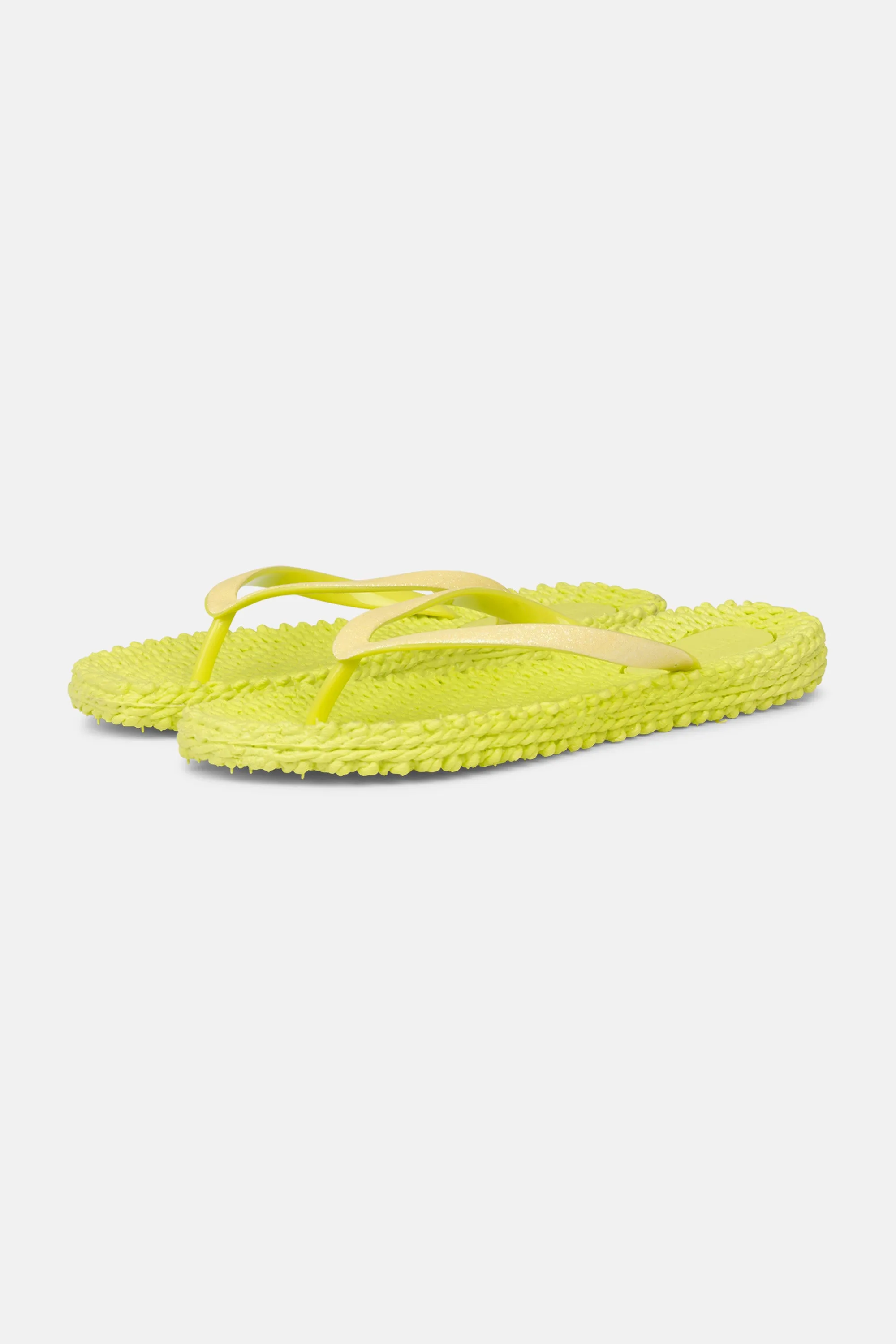 Flip Flop With Glitter - Lime