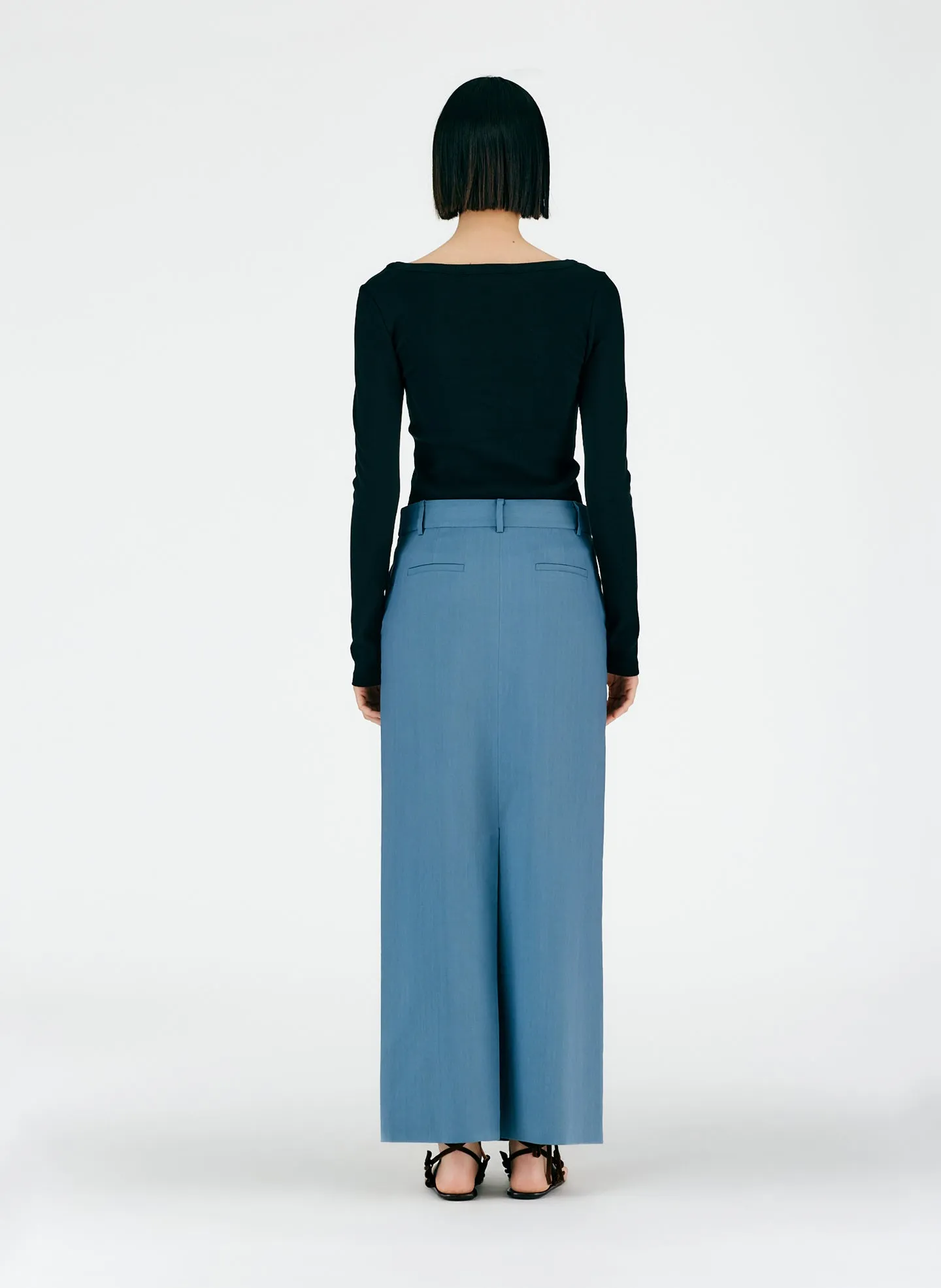 Fluid Suiting Maxi Trouser Skirt