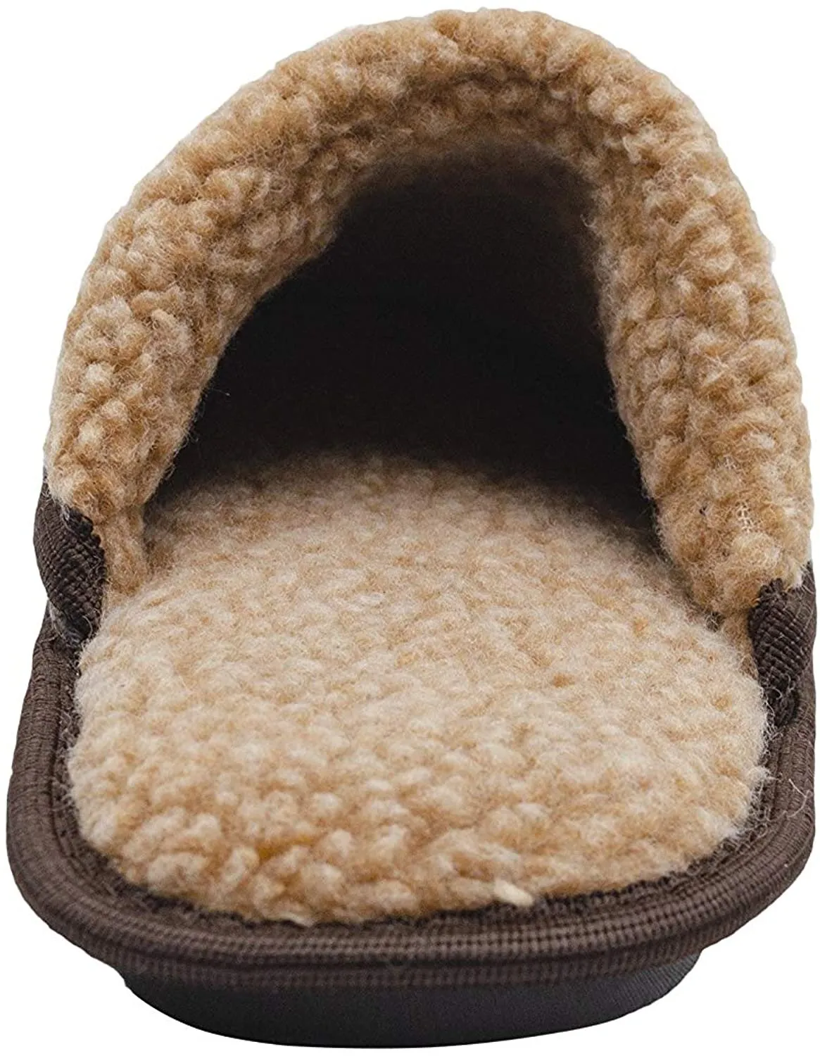 Gold Toe Men’s Microsuede Scuff Slippers with Sherpa Collar and Lining, Memory Foam Insole, Warm Comfortable Plush Slip-On Mule Slides for Home