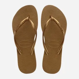 Havaianas Slim Flip Flops - Bronze