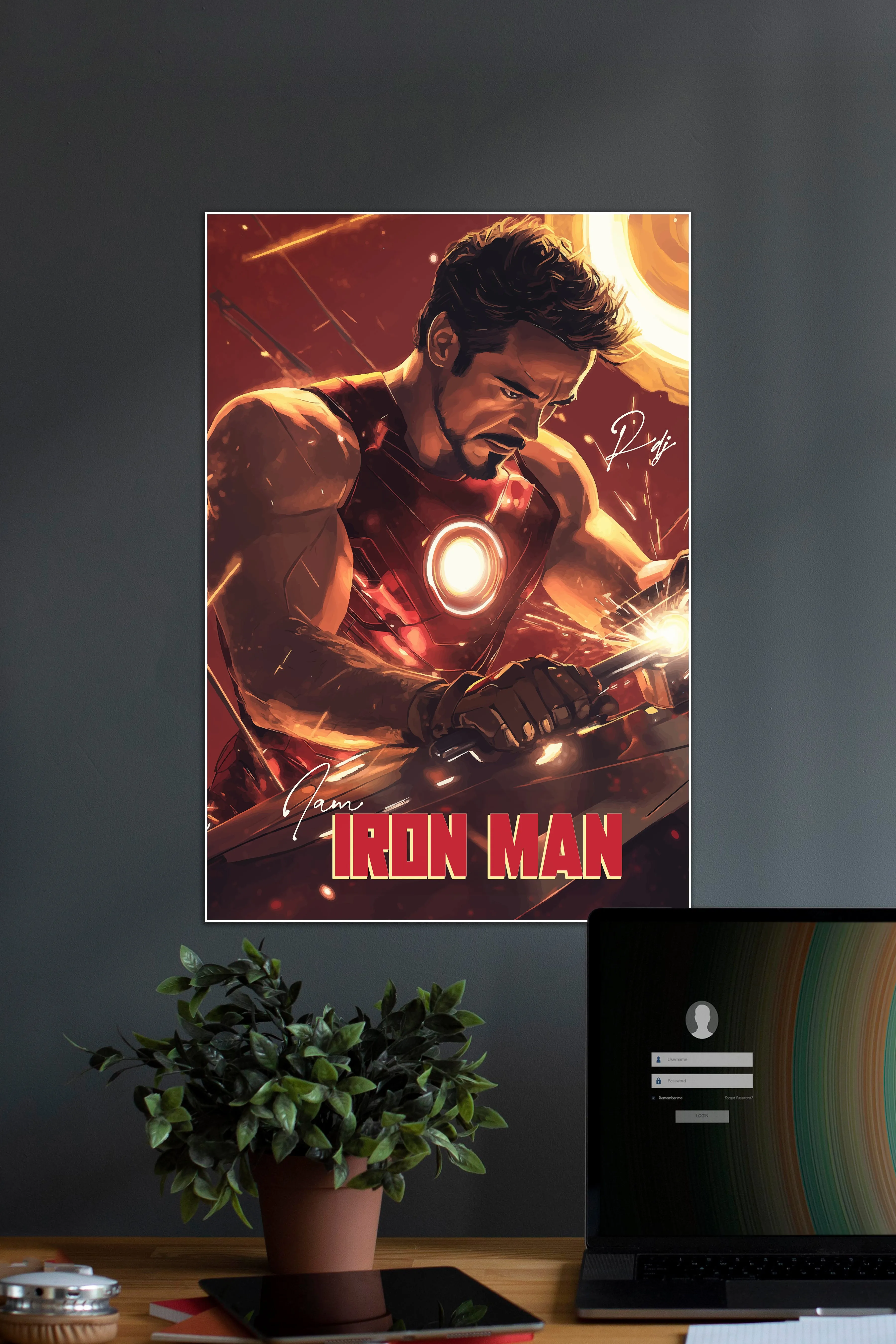 I AM IRONMAN X RDJ | Tony Stark #01 | MARVEL POSTER