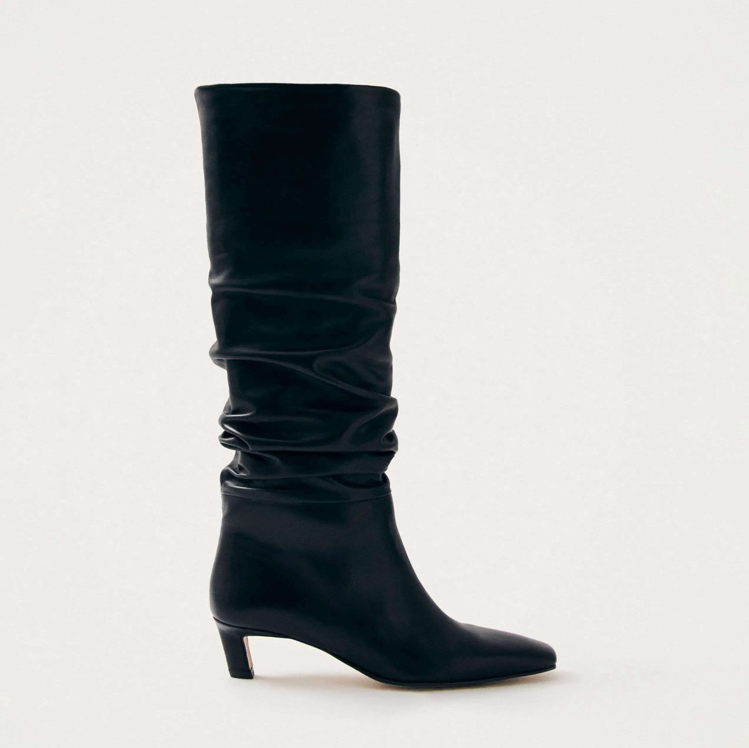 Kalila Black Leather Boots