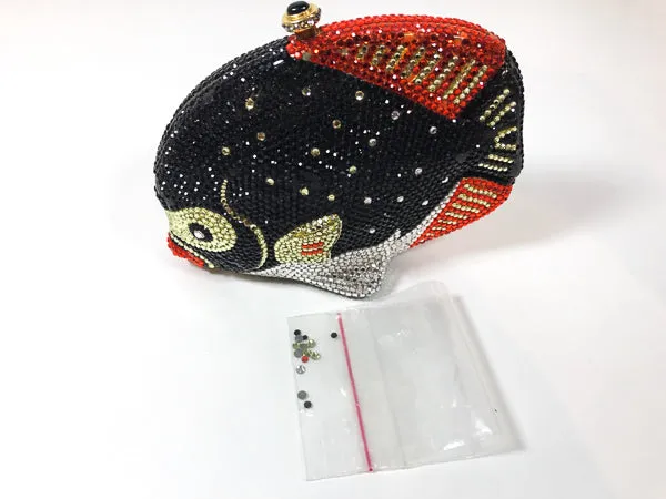 KATHRINE BAUMANN Beaded Limited Edition Fish Clutch