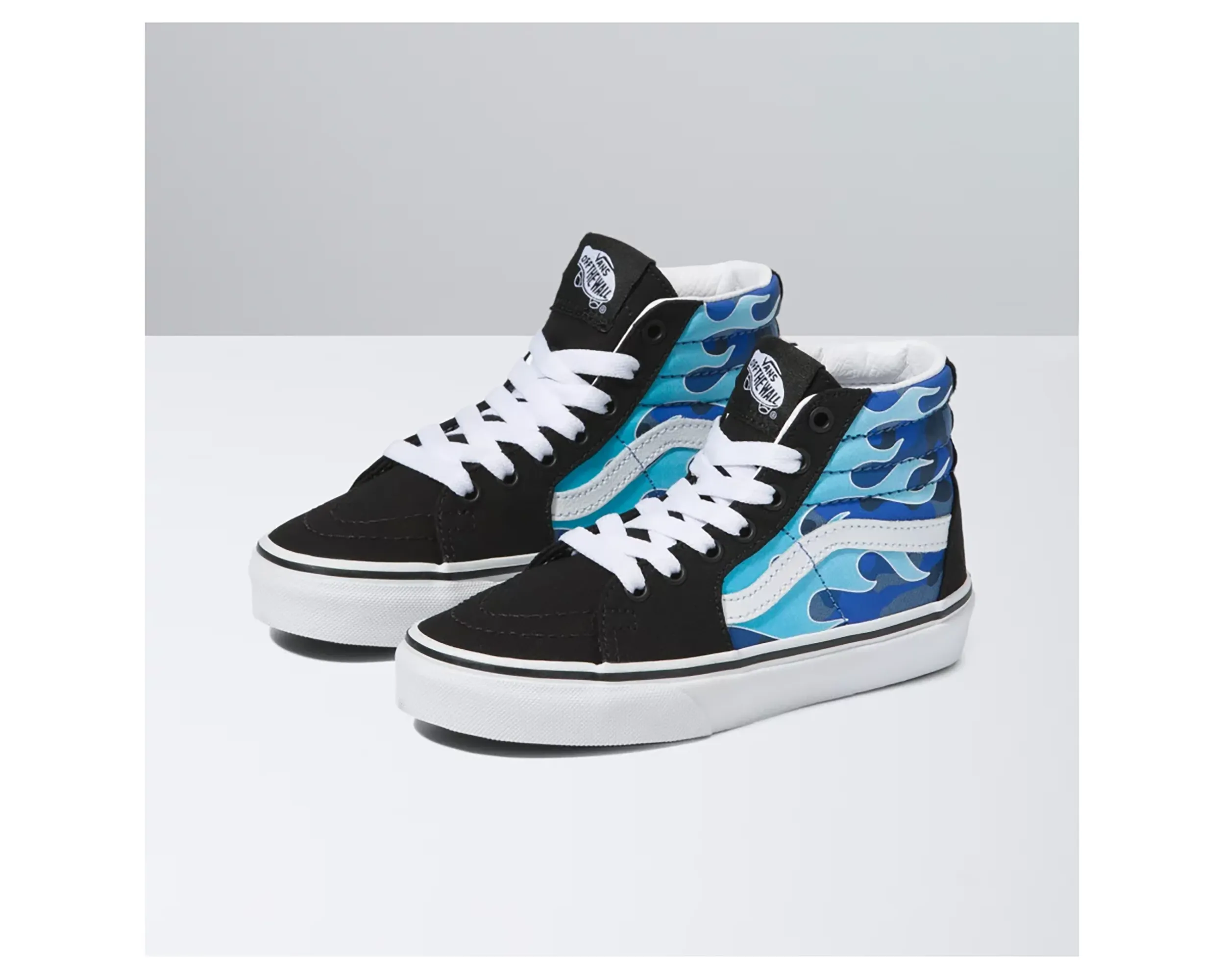 Kid`s Camo Flame Sk8-Hi