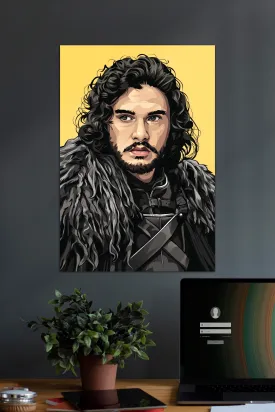 KING OF THE NORTH JON SNOW | GOT | Series Poster