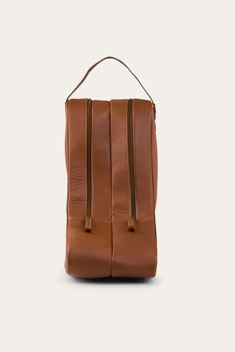 Miguel Leather Boot Bag - Bourbon