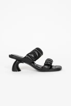 Padded Healed Sandals Black