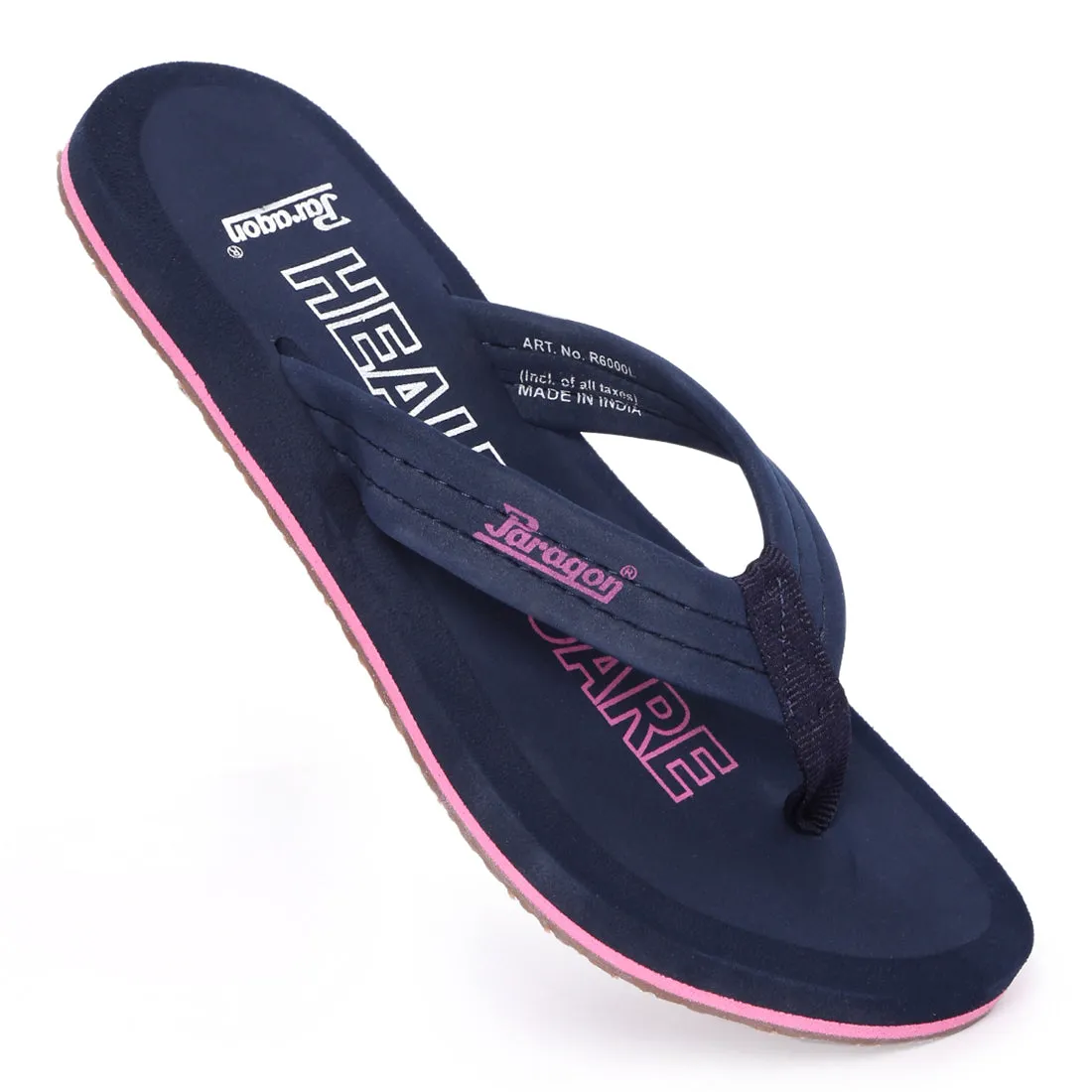 Paragon Casual Footwear for Women | Navy Blue Slippers for Walking & Everyday Use