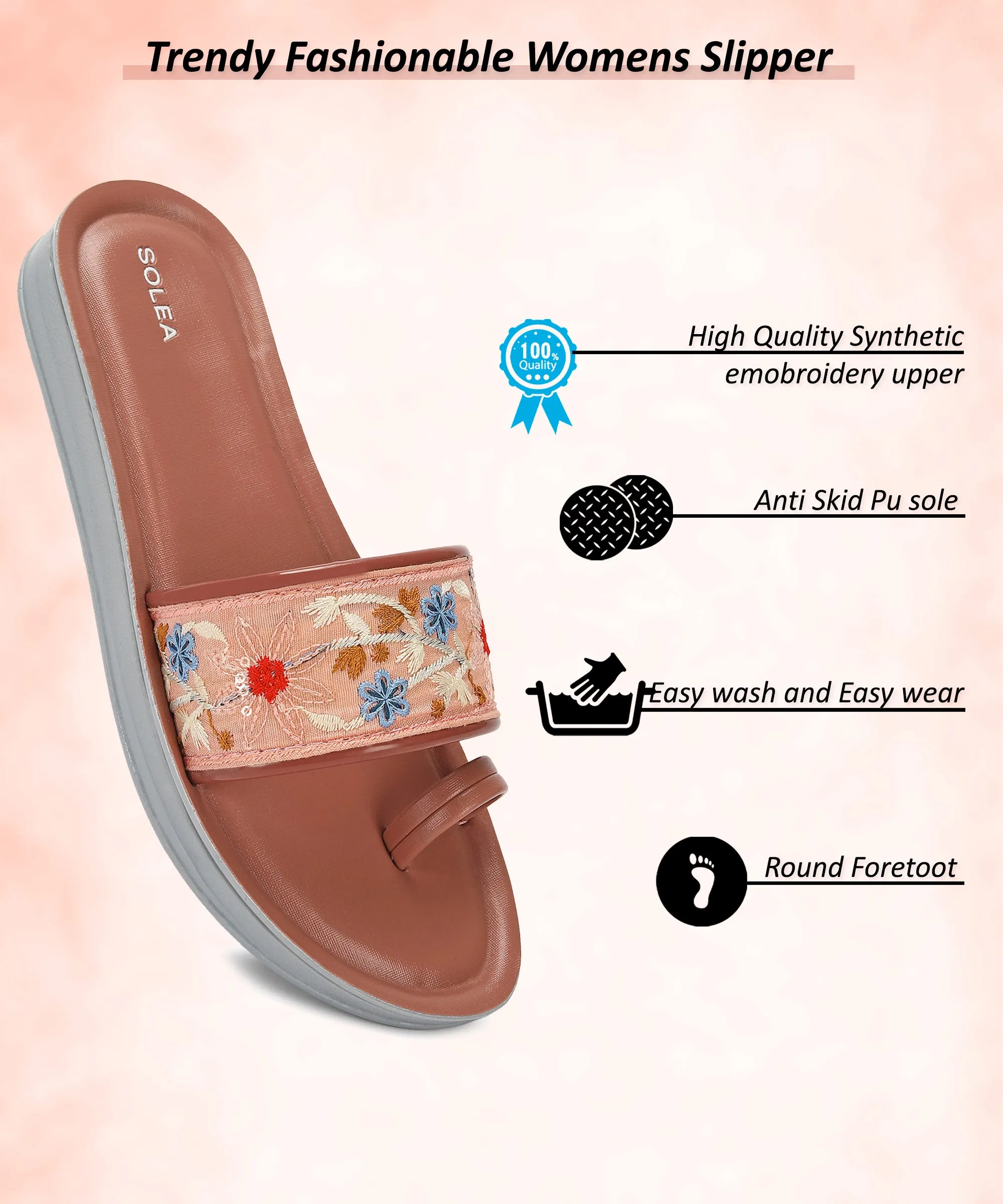 Paragon K7012L Women Casual Slides | Stylish Sliders for Everyday Use for Ladies | Trendy & Comfortable Slippers with Cushioned Soles