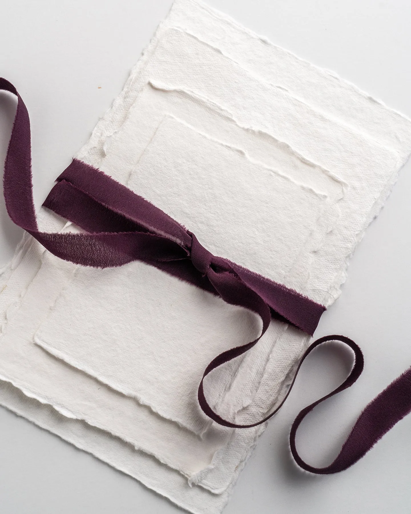 Silk Ribbon Trim in Aubergine