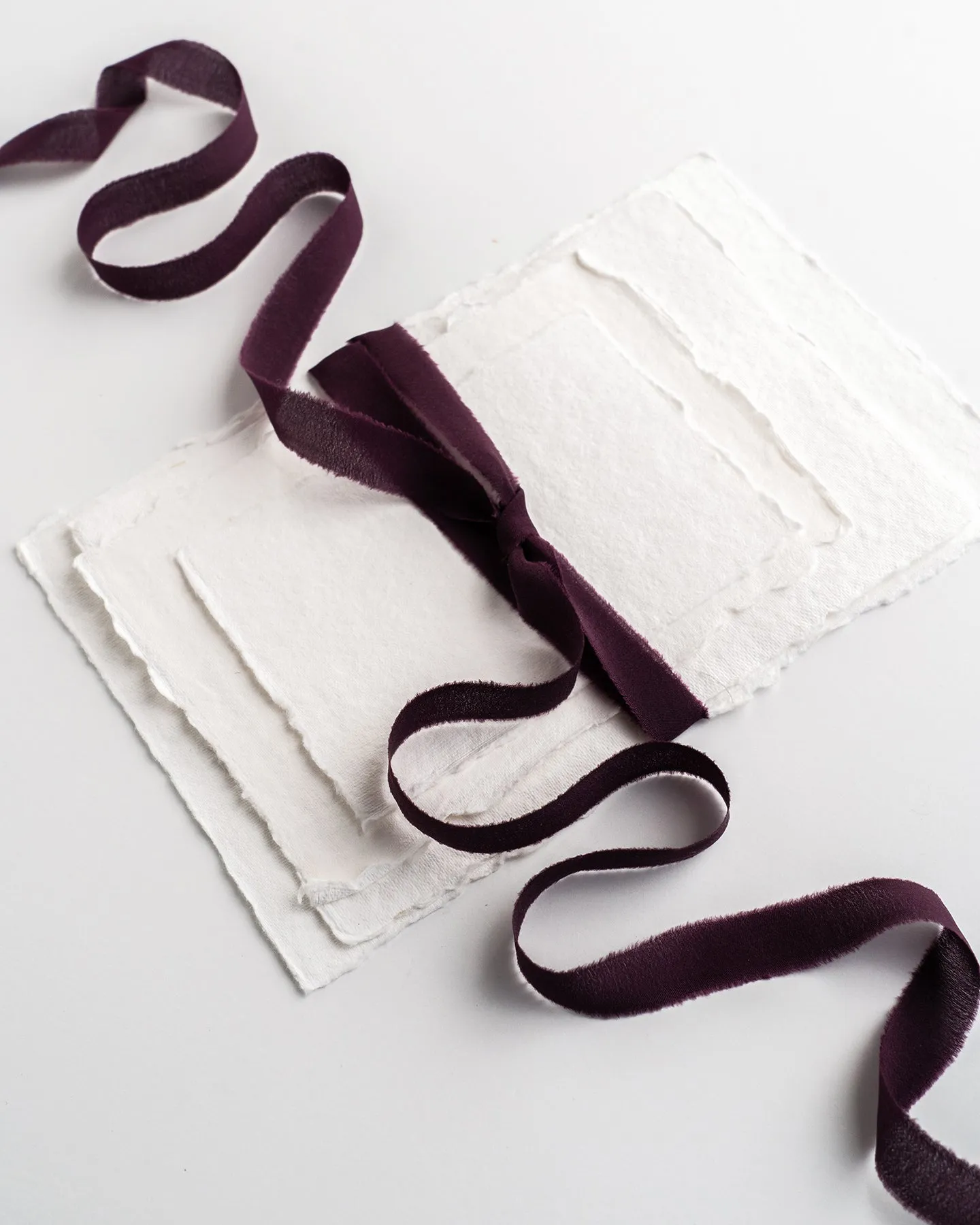 Silk Ribbon Trim in Aubergine