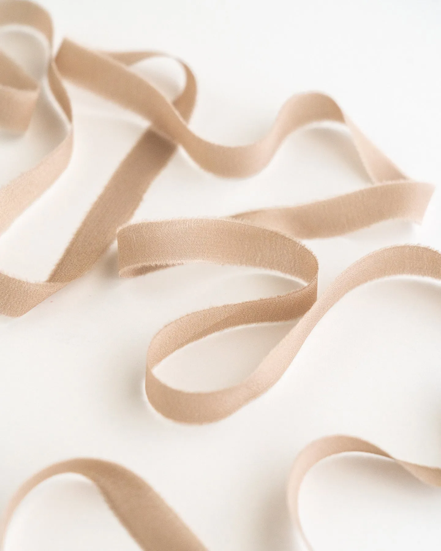 Silk Ribbon Trim in Fawn