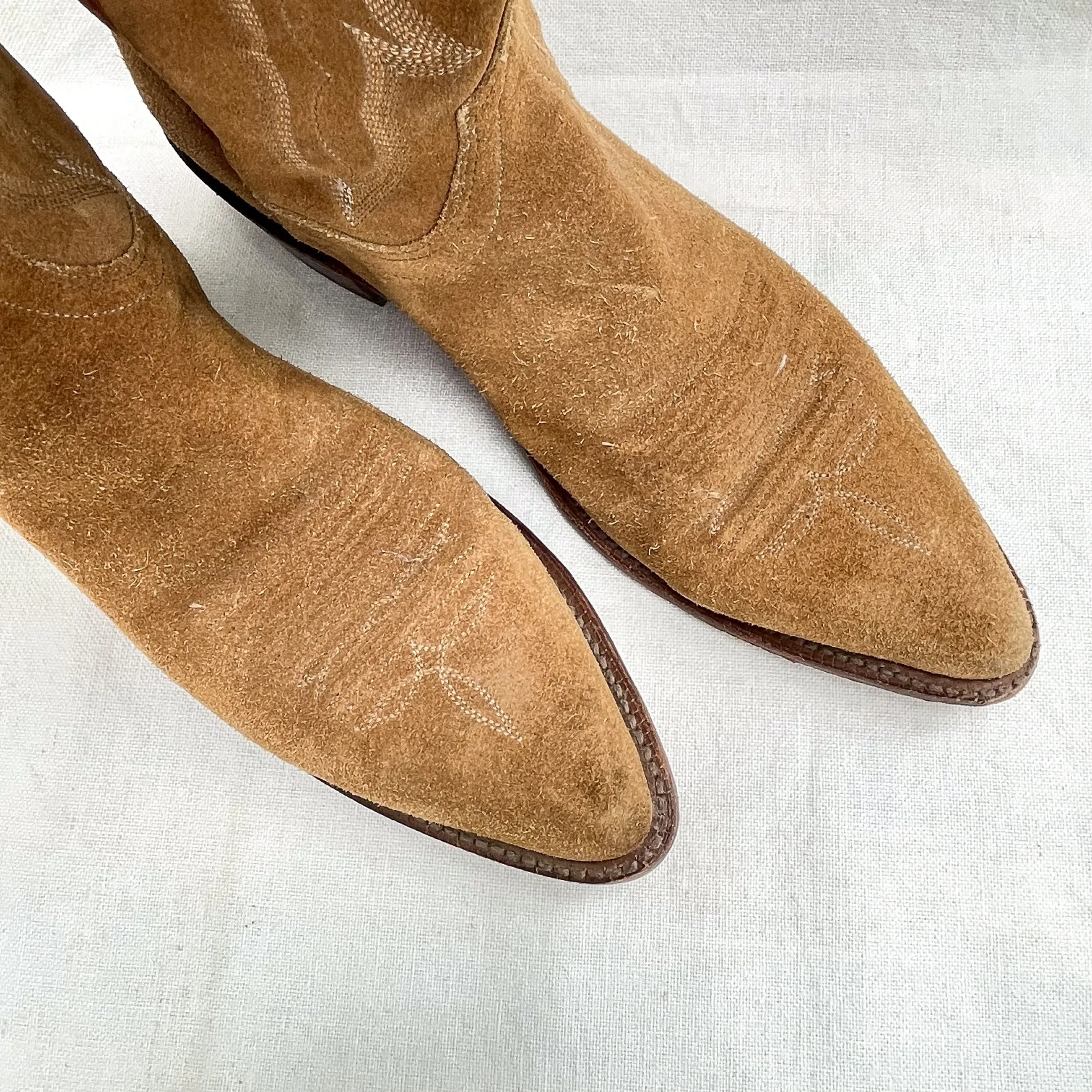 SOLD Vintage 1883 Luccese Womens Suede Western Boots, 10B, Fit Smaller