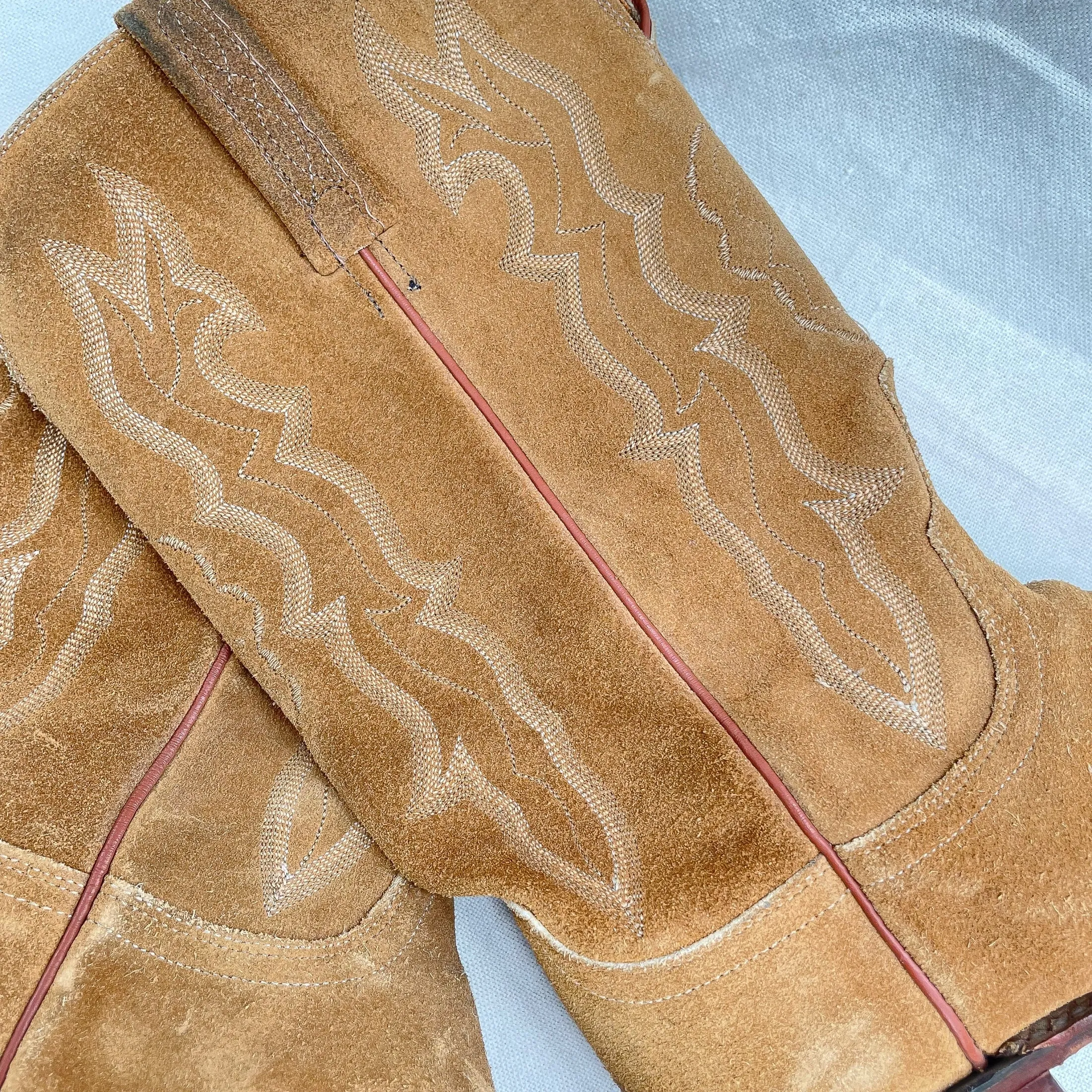 SOLD Vintage 1883 Luccese Womens Suede Western Boots, 10B, Fit Smaller